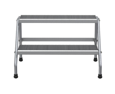 ALUMINUM WIDE 2-STEP STAND - KNOCK DOWN